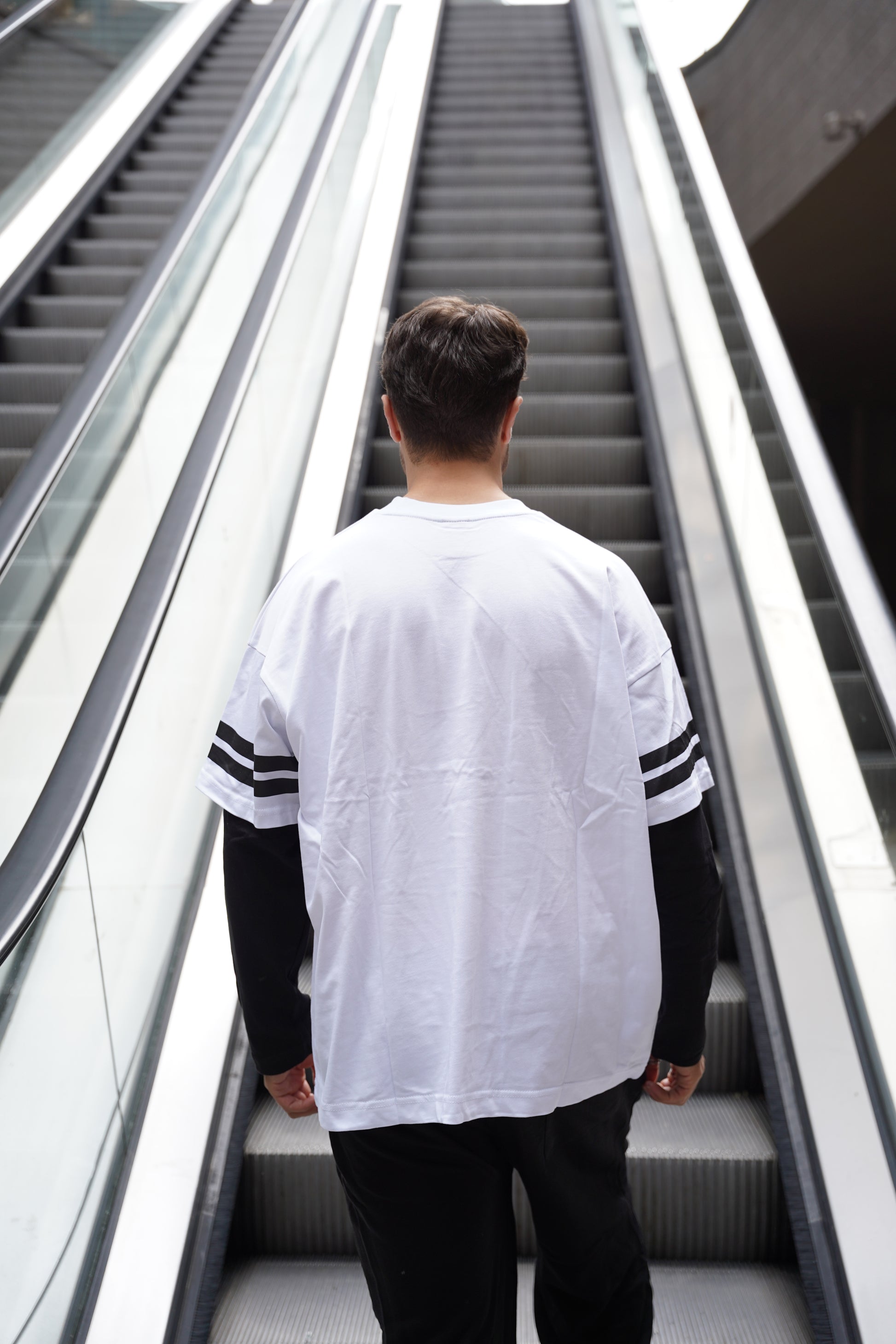 Archive 77 Retro Varsity Çift Kol Görünümlü Oversize T-Shirt