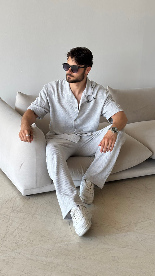 Angel Boy Baskılı Keten Gömlek