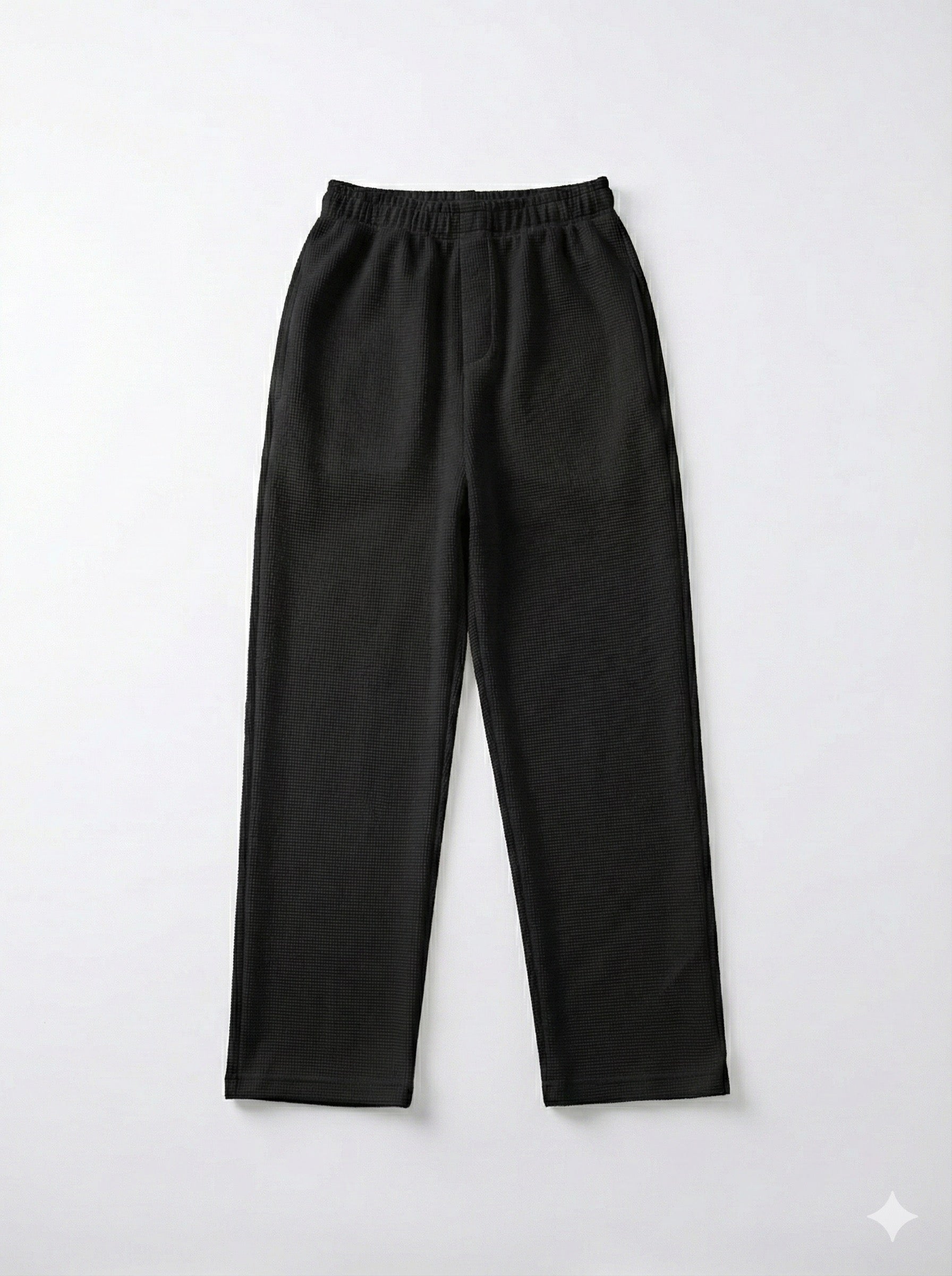 Erkek Waffle Dokulu Rahat Kesim Jogger Eşofman Altı